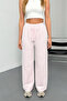 Women's Elastic Waist Wide Leg Striped Trousers Pink - 26Y 5004 - 3
