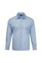 Blue Classic Fit Slim Collar Cotton Long Sleeve Satin Shirt
