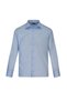 Blue Classic Fit Slim Collar Cotton Long Sleeve Classic Shirt