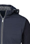 Navy Blue Dynamic Fit Hakim Collar Hooded Coat - 2