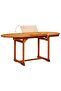 Garden Dining Table (120-170)x80x75 cm Solid Acacia Wood - 2