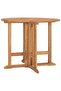 Folding Garden Dining Table Ø90x75 cm Solid Teak Wood