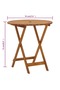 Folding Garden Table 70 cm Solid Acacia Wood - 3
