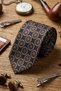 Creva Style Black Motif Pattern Italian Silk Tie İk2238 - 2