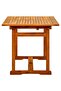 Garden Dining Table (120-170)x80x75 cm Solid Acacia Wood - 6