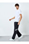 Men Black Striped Oversized Joggers - 2
