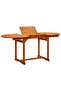 Garden Dining Table (120-170)x80x75 cm Solid Acacia Wood