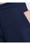 Women Navy Blue Wide Leg Trousers - 3