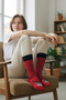 4 Pairs Unisex Christmas Socks Colorful Patterned Gift New Year Men Women Long Socks Set - 2