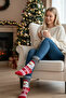 4 Pairs Unisex Christmas Socks Colorful Patterned Gift New Year Men Women Long Socks Set - 6