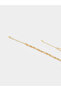 Gold Textured Chain Necklace and Bracelet Set - 3