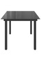 Garden Dining Table | Black | Aluminium and Glass | 190 x 90 cm | Durable - 5