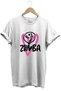 Zumba Fitness Kalp Printed 100% Cotton Regular Fit Crew Neck T-Shirt
