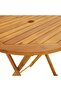 Folding Garden Table 70 cm Solid Acacia Wood - 7