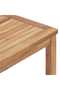 Garden Dining Table 160x80x77 cm Solid Teak Wood - 6
