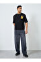 Men Charcoal Wash Baggy Fit Jeans - 2