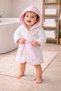 Baby Girl Cute Cat Figured Slippers, Bathrobe and Towel Set, 100% Cotton Fabric, 0-2 Years Old - 2