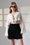 Double Binding Detail Muslin Blouse Ecru - 3