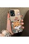 Redmi Note 12 5g Compatible Heart-Themed Fox Rabbit Printed Case, Matching Cover for Friend and Couple