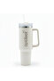 Stainless Steel Mug-Beige, with Handle – 40 oz