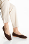 Gold Buckle Zimba Detail Style Ballet Flats - 2
