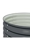 Garden Raised Bed 80x80x81 cm Galvanised Steel Grey - 5