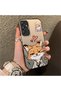 Samsung Galaxy A24 Compatible Heart-Themed Fox Rabbit Printed Case, Matching Cover for Friends and Couples