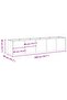 Planter Rusty 200x40x40 cm Weathering Steel - 3