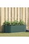 Raised Bed Green 160 x 80 x 44 cm Steel