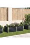 Raised Garden Bed 160x80x45 cm Galvanised Steel Anthracite