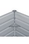 Raised Garden Bed 100x100x45 cm Galvanised Steel Anthracite - 5