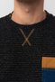 Tan Denim Sweatshirt with Pocket Detail - 4