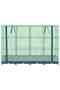Raised Bed with Greenhouse Cover Rattan Look 160x40x123 cm - 2
