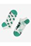 Toucan Patterned Green Women's Different Short Booties Ankle Socks - 2