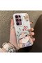 Samsung Galaxy S22 Ultra Compatible Heart-Themed Fox Rabbit Printed Case, Friend and Couple