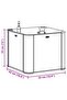 Garden Raised Bed with Self Watering System Anthracite 43x43x33 cm - 3