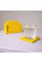 Concrete Coaster Set Yellow