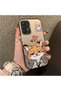 Samsung Galaxy A32 4g Compatible Heart-Themed Fox Rabbit Printed Case, Friend and Couple Matching Cover