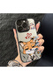 Samsung Galaxy A24 Compatible Heart-Themed Fox Rabbit Printed Case, Matching Cover for Friends and Couples - 3