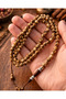 Gerçek Öd Tree Prayer Beads 8mm - Natural Patterned and Scented Daily Model - Nakkaş İmame - 3