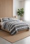 Su Yolu Rabbit Hair Double Bedspread 220X240 cm Gray - 2