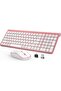 JOYACCESS Pink Wireless Keyboard and Mouse