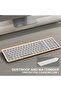 JOYACCESS Black Gold Wireless Keyboard with Low-Profile Keys - 2.4GHz Full-Sized, Windows, Quiet, Er - 6
