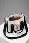 Women's Hand and Shoulder Bag with Teddy Bear Accessories - 5