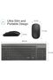 JOYACCESS Wireless Keyboard and Mouse, Ergonomic and Slim - 5