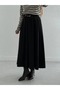 Pleated High Waist Belted Long Skirt - 3