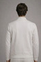 Men's Casual Double Pocket Ecru College Jacket - 5