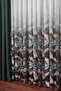 Aura Marble Digital Printing Tight Pleated Modern Tulle Curtain-Green - 2