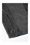Men's Anthracite Bato Collar Full Zipper Double Pocket Fleece Sweatshirt - 2