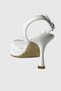 Lucia White Sequined Back Belt Detail Women's Heeled Shoes - 5